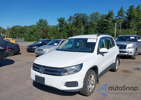 2016 Volkswagen Tiguan S из США, поврежденный, VIN WVGBV7AX1GW549465